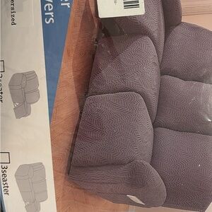 Plush Recliner cover gray overdized